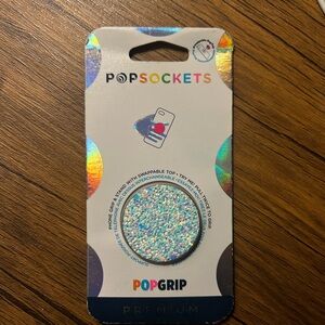 PREMIUM Popsockets Popgrip: Phone Holder & Stand - SPARKLE SNOW WHITE